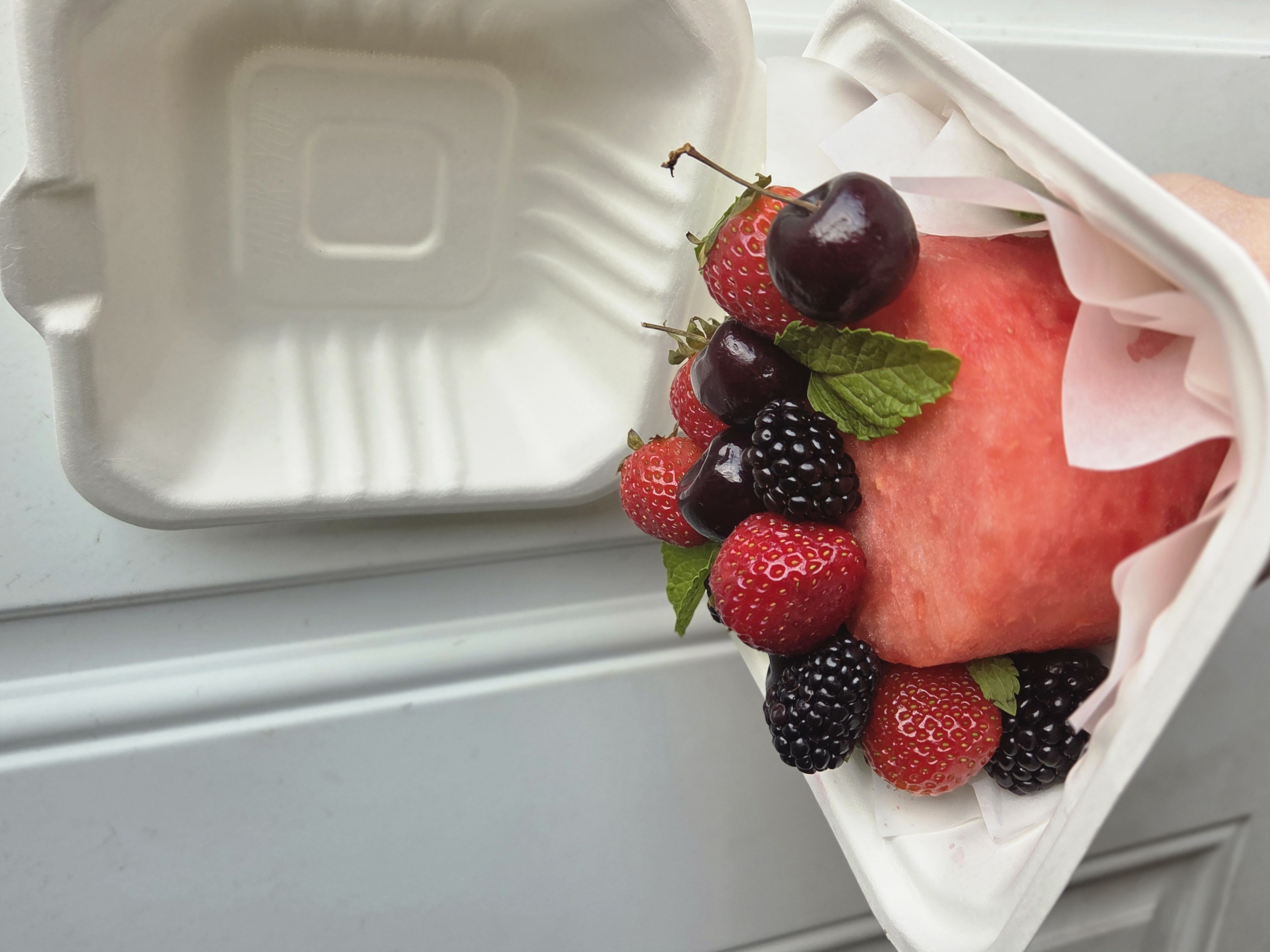 Watermelon Fruit Bento Cake 