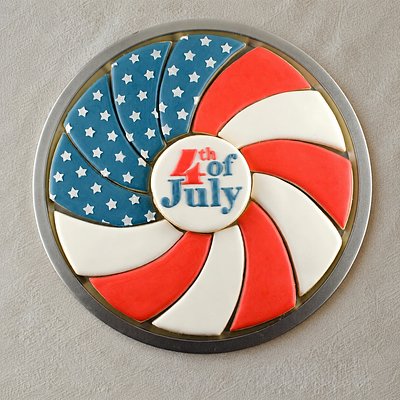 4th Of July Platter American Flag 