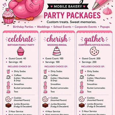 Book Our Mobile Bakery!! (Cherish Package) 