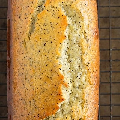 Sourdough Lemon Poppy Seed Bread Loaf 
