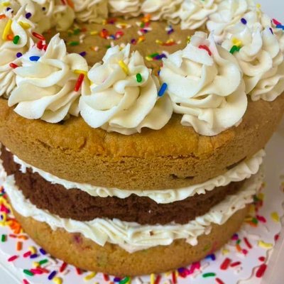 3 Layer Stacked Cookie Cake 