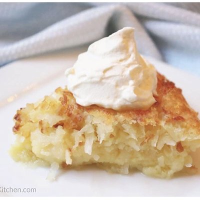 Crustless Coconut Pie