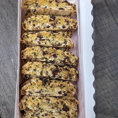 Craisin Chocolate Chip Biscotti