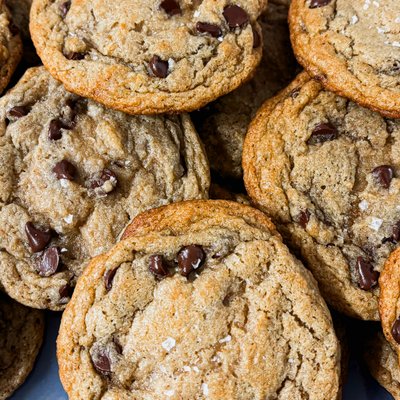 Brown Butter Sourdough Chocolate Chip Cookies