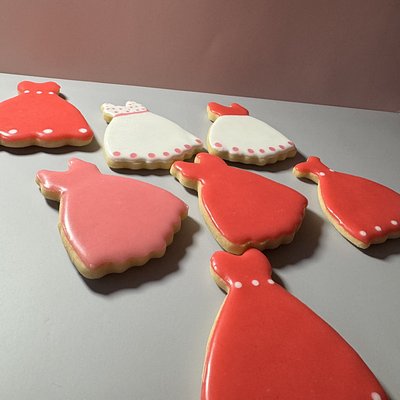 1 Dozen Mini dress sugar cookie