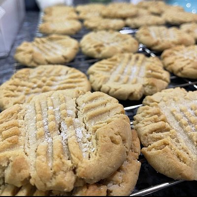 Giant Soft Gluten Free Peanut Butter Cookies