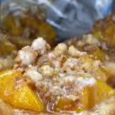 Sugar Cookie Cups (peach cobbler)
