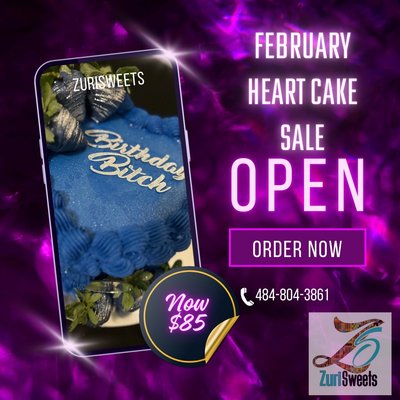 Heart Cake Sale