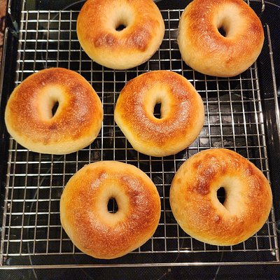 Sourdough Plain Bagels - 6 Pack