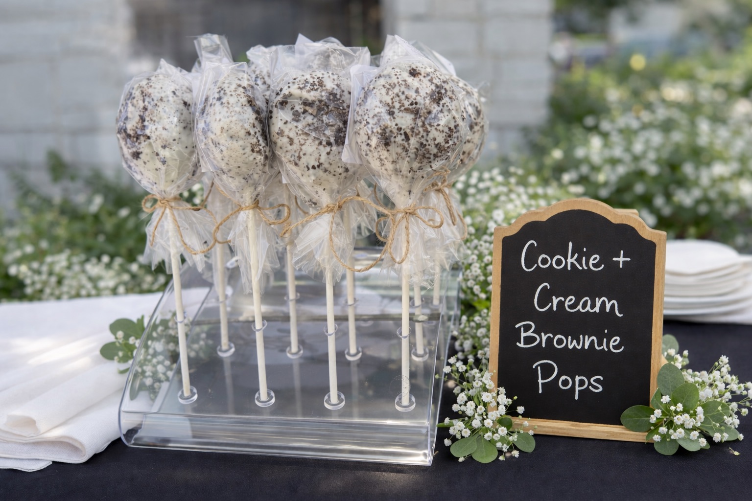 Cookies And Cream brownie Pop