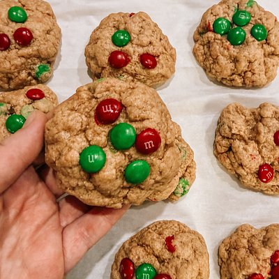 Jumbo M&M Sourdough Cookies (4) 