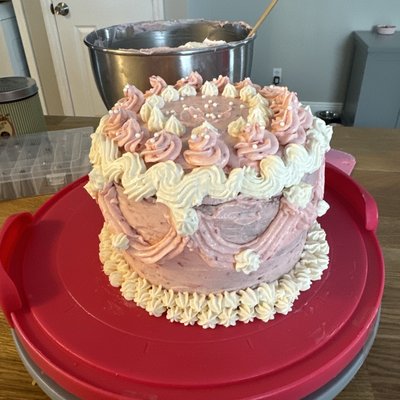 6 inch double layer cake 