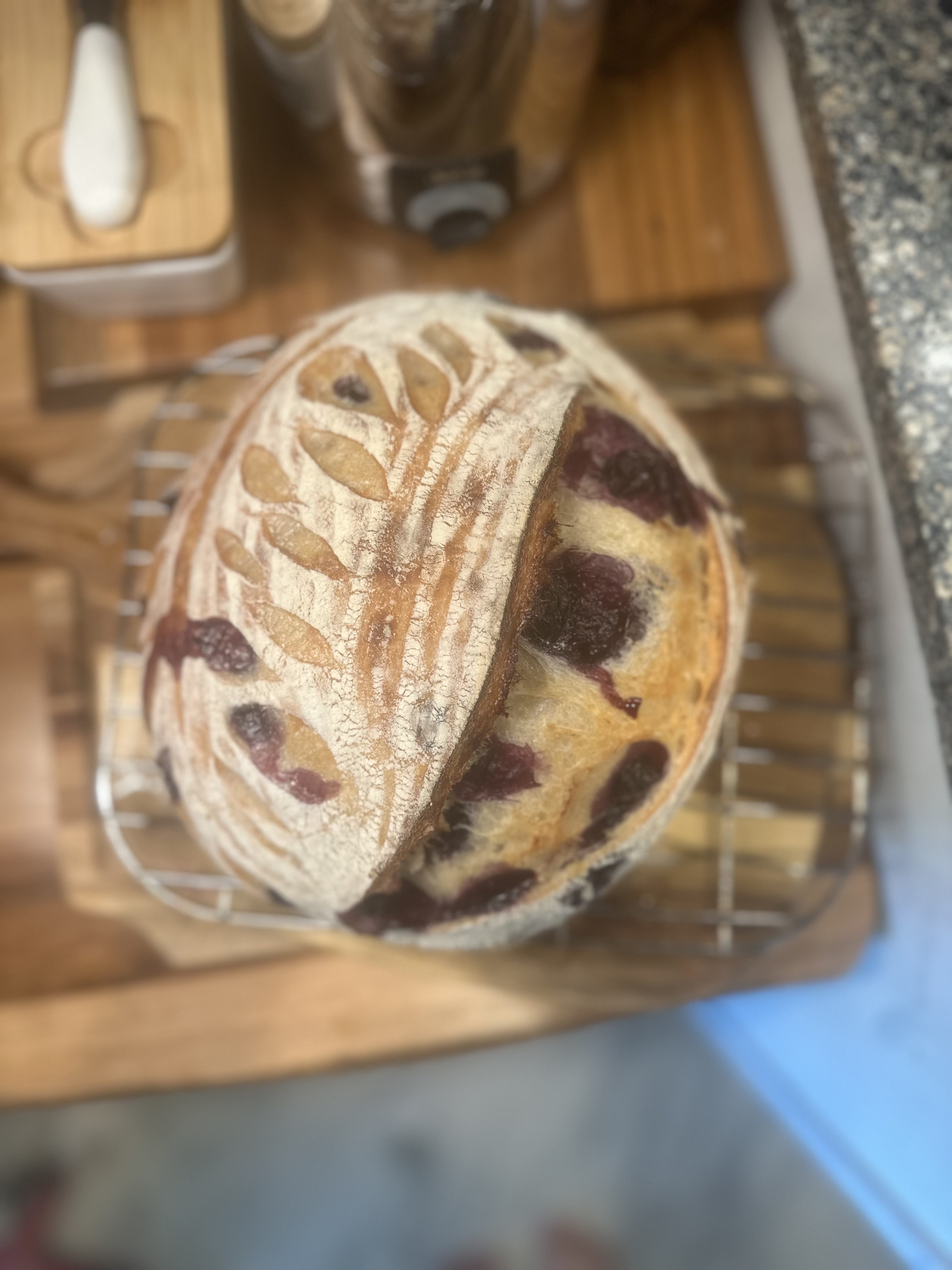 Blueberry/Lemon Sourdough Loaf