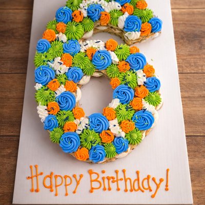 Single Number( Two Layer) Cookie Cake 