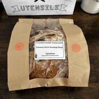 Cinnamon Raisin Sourdough Bread 