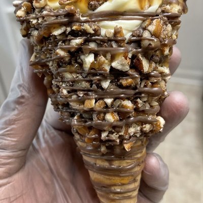 Cheesecake Ice Cream Waffle Cone 🍦🍰