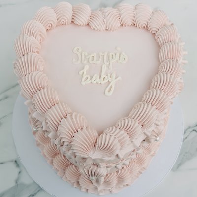 8 Inch Heart Cake *BASE PRICE*
