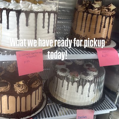 Tres leches 8” 15-20 Servings