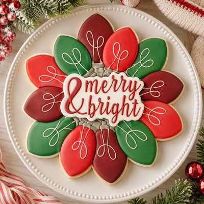 Christmas Light Platter 