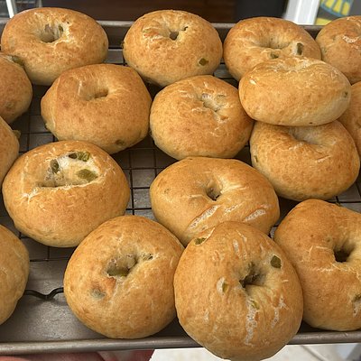 Sourdough Cinnamon Raisin Bagels 
