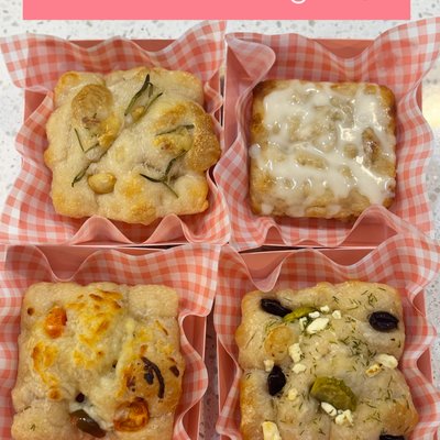 4 Sourdough Focaccia Minis 