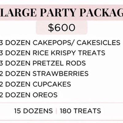 Xlarge Party Package 
