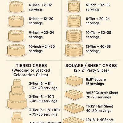 Cake Sizing *Please Read Before Select Cake Size*