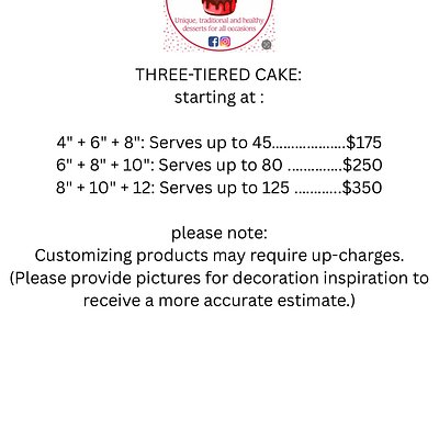 3 Tier Cakes