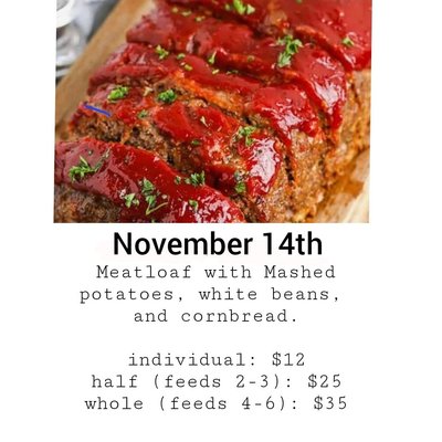 Meatloaf: Full (Feeds 4-6)
