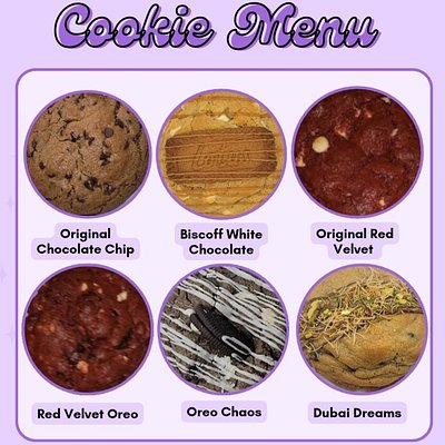 Chunky Cookies (by the ½ dozen)