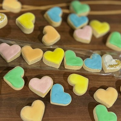 Mini Heart Sugar Cookies