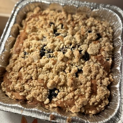 Sourdough Blueberry Coffee Cake