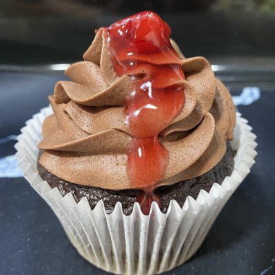 Chocolate Cherry Cupcake