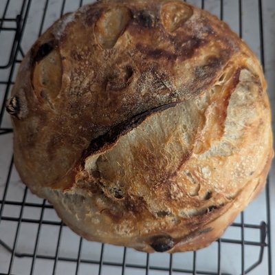 Cinnamon Raisin Sourdough Boule 