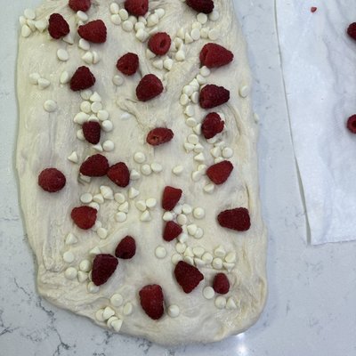 Raspberry White Chocolate Loaf