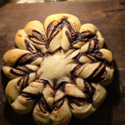 Sourdough Nutella Snowflake