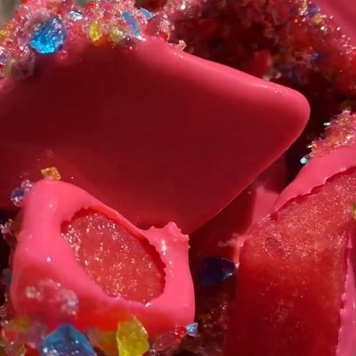 Candied Watermelon Chunks