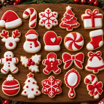 Santa Small Mini Cookies, Christmas 