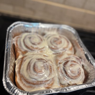 4-Pack (4) FRESH Baked Classic Cinnamon Bun