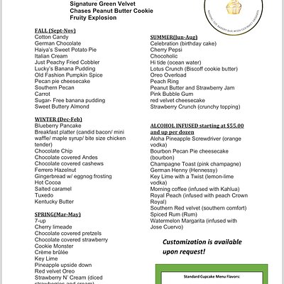 Seasonal Signature Flavors