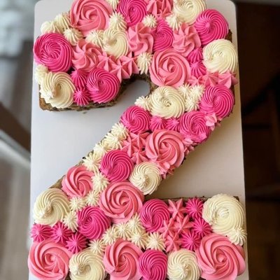 1 tier number cake 