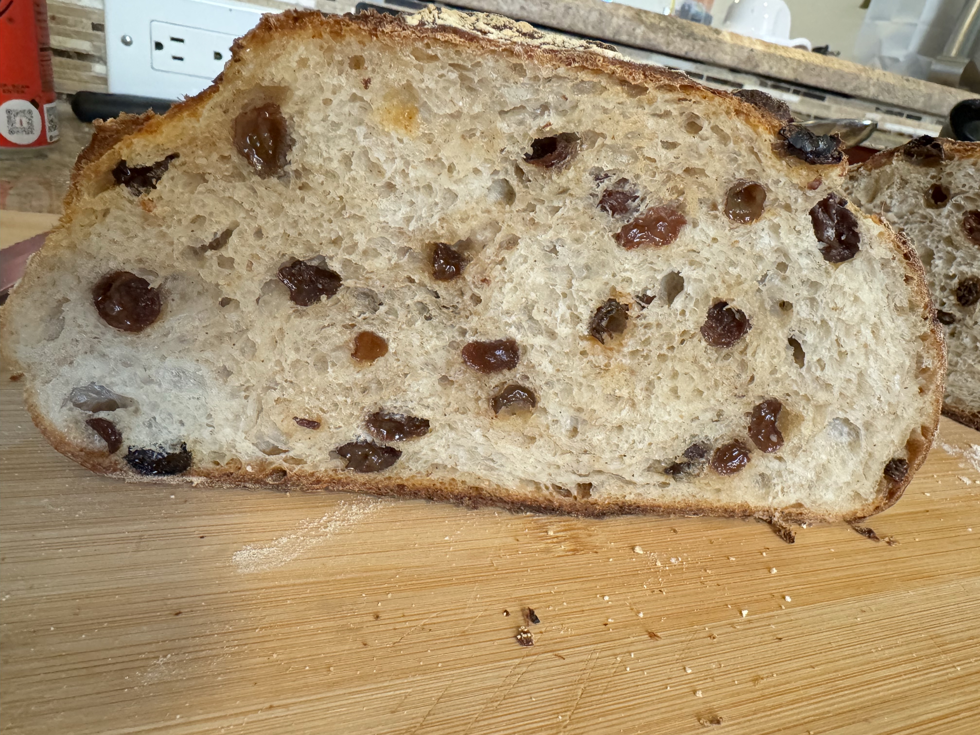 Cinnamon Raisin Sourdough boule 