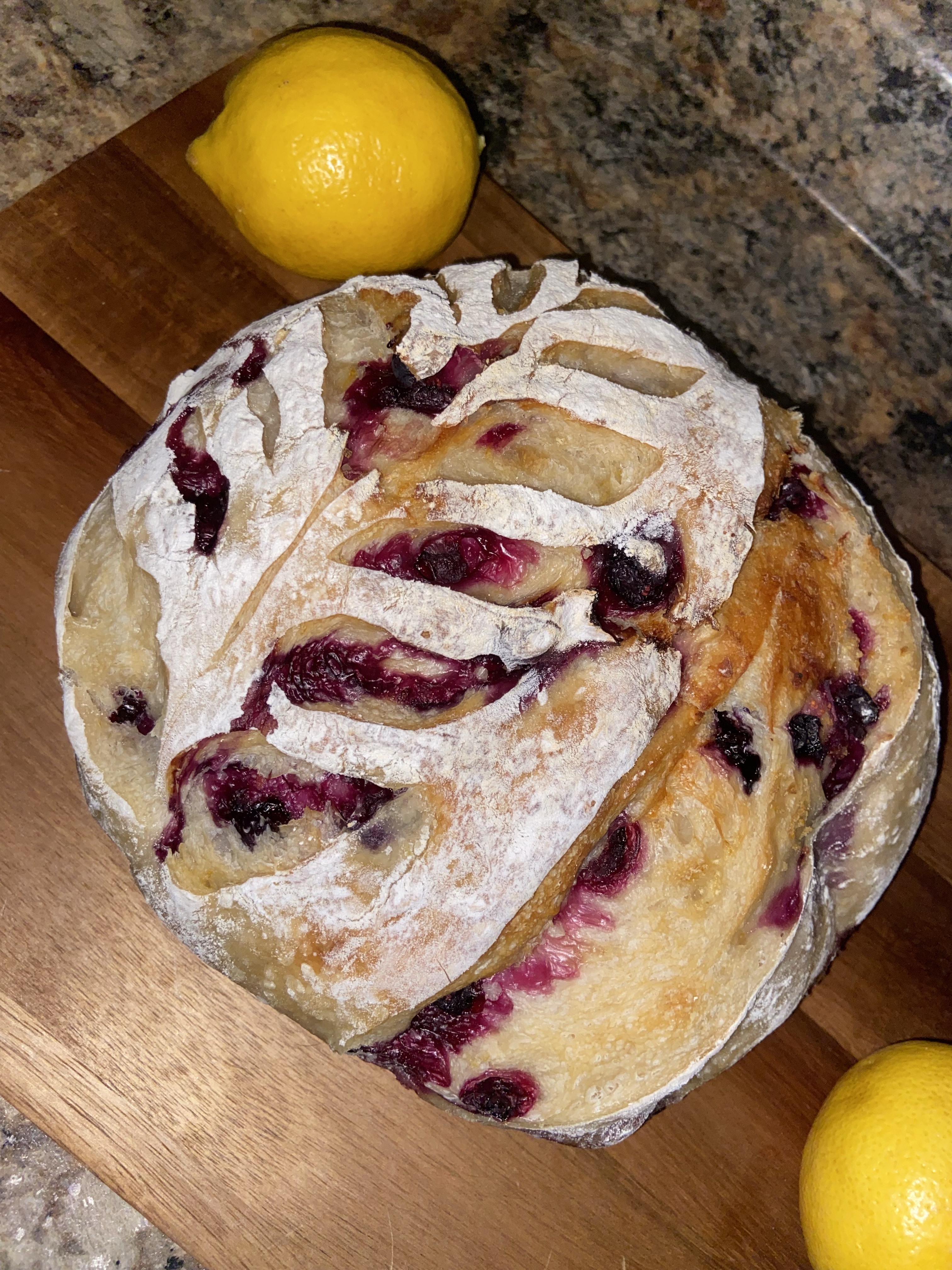 Lemon Blueberry Sourdough