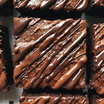 Double Chocolate Fudge Brownie With Chocolate Ganache