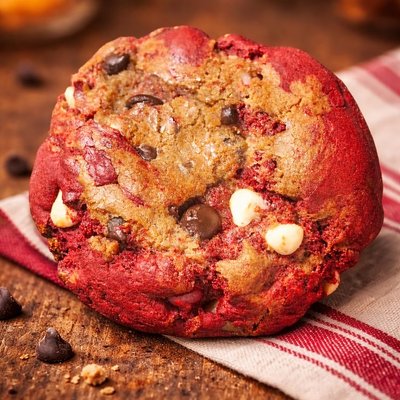 Red Velvet Chocolate Chip Cookies