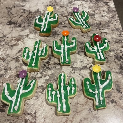 Cactus Sugar Cut-out Cookies