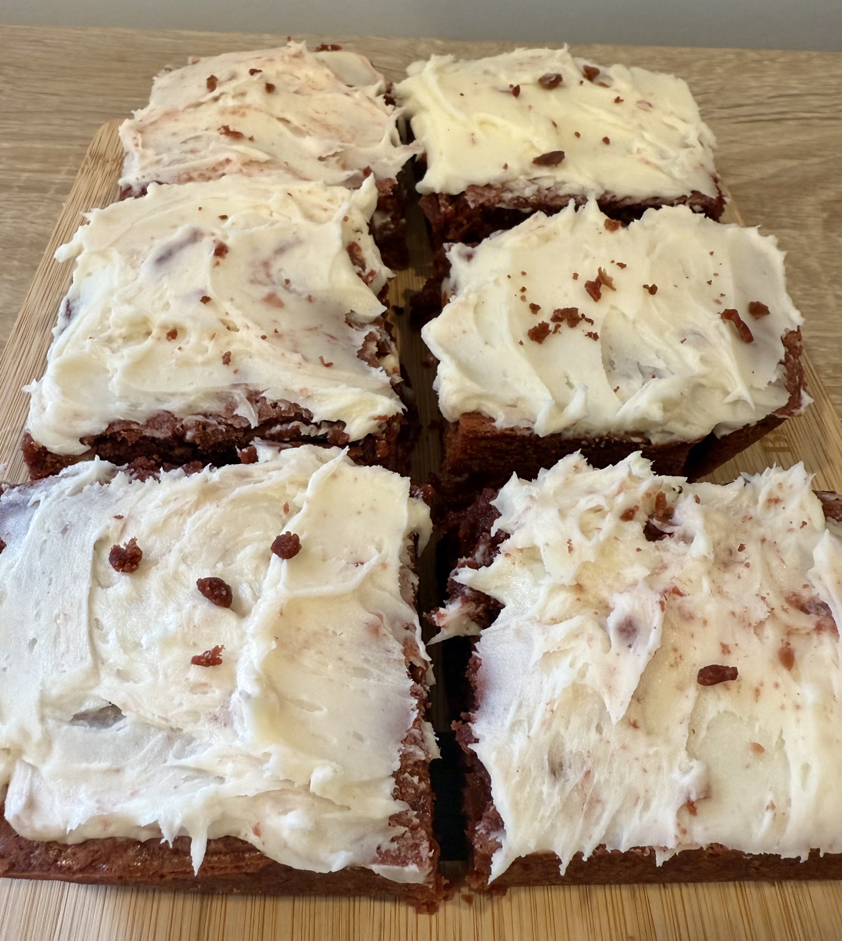 Frosted Red Velvet Brownies