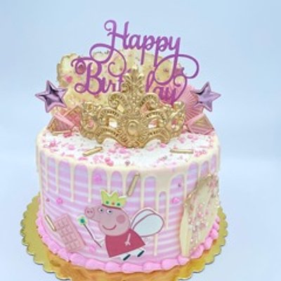 Simple Drip Cake Any Theme 8 Inch Round 