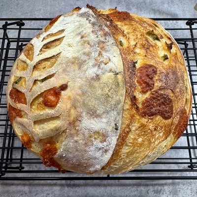 Sourdough Cheddar Jalapeño Loaf 