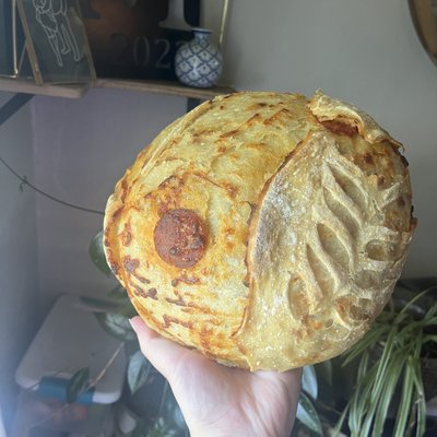 Whole Pepperoni & Mozzarella Sourdough Loaf